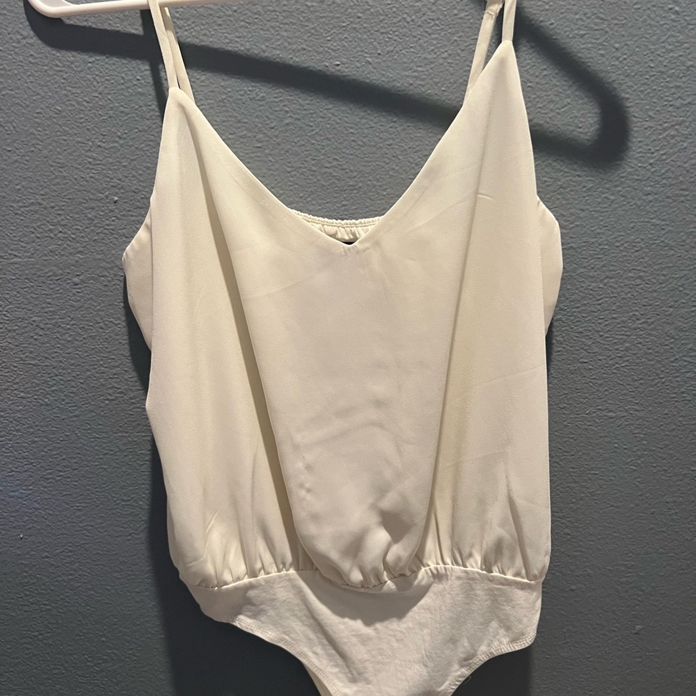 Cream body suit Free press  size S